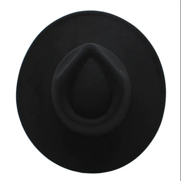 Large Size Wide Brim Unisex Fedora Hat - Picture 2 of 2